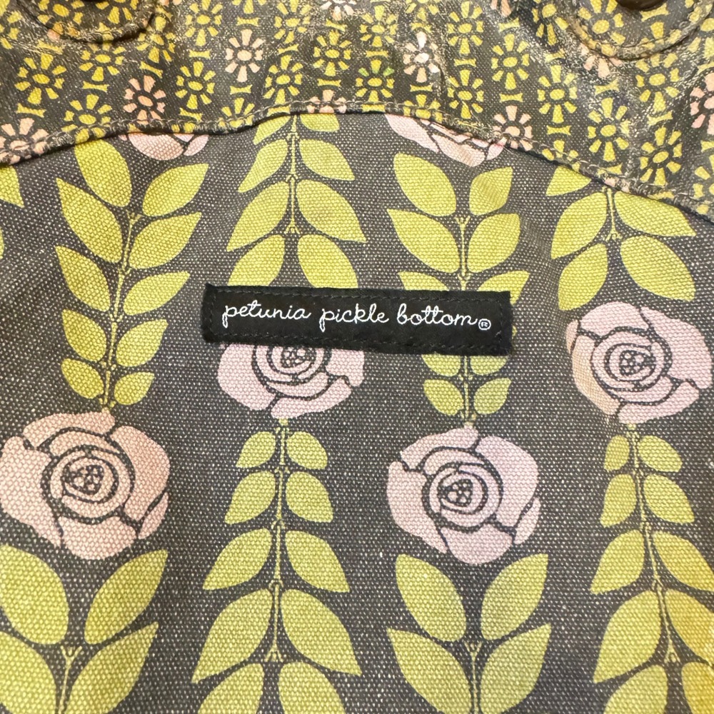 Petunia Pickle Bottom Backpack Floral  Convertible Tote and‎ pouch preloved - Picture 13 of 16